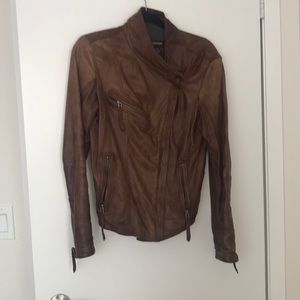 Female leather jacket